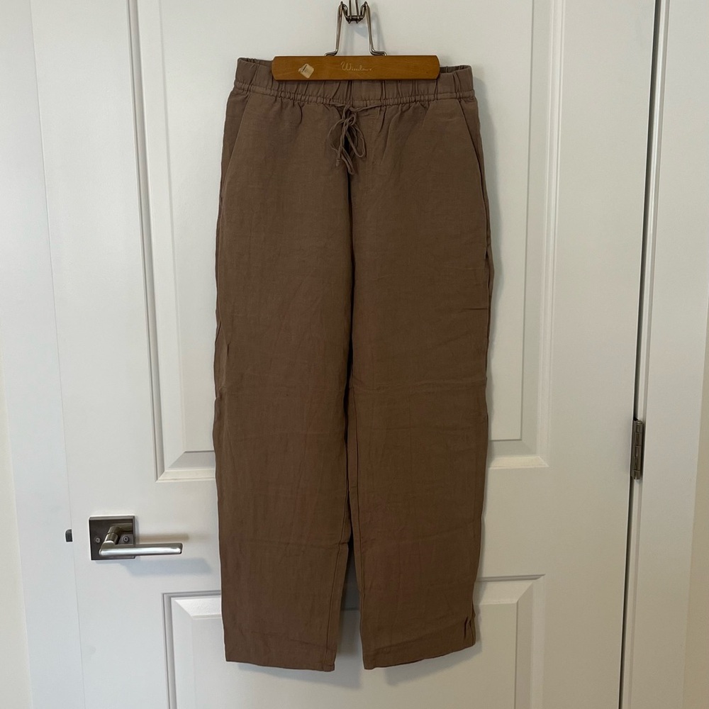 Women’s Brown Linen Pants